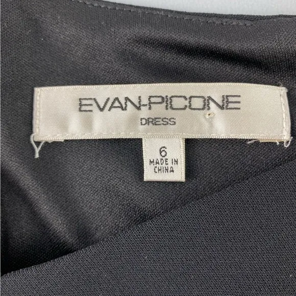 NWT Evan Picone LBD Modern Matters with sparkling shoulder rhinestones, 6