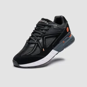 NWT FitVille Men's Rebound Core Walking Sneakers ,Black -Size13