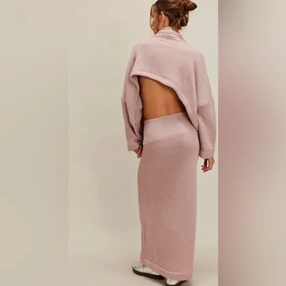 NWT Free People Free est Milley Reversible Set~ Dusty Himalayan