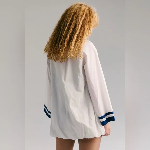 NWT Free People Georgia mini dress in Egret combo- S