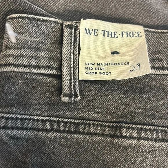 NWT, Free People, We The Free, Low Maintenance Midrise Crop Boot, Size 30 &amp; 29