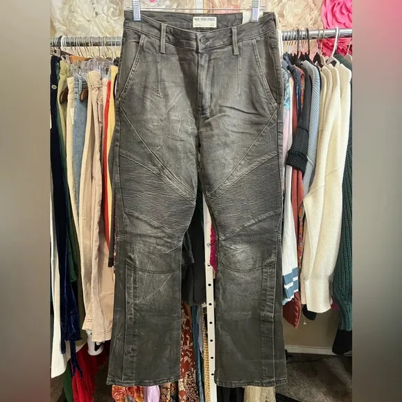NWT Free People We The Free Vector Moto Mid Rise Flare Jeans, Various Sizes