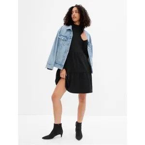 NWT GAP Modern Mockneck Tiered Mini Dress