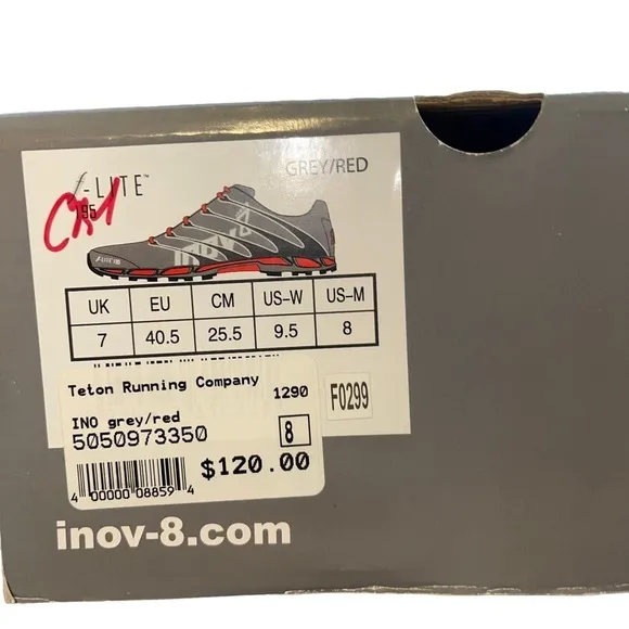 NWT INOV-8 BARE XF 210 Man Shoes Size 8
