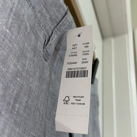 NWT J.Crew Classic-Fit Linen Trouser
