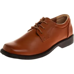 NWT Josmo Boys Dress Shoes Classic Lace-Up Oxford Formal Tan 2 Brown 6 Big Kid