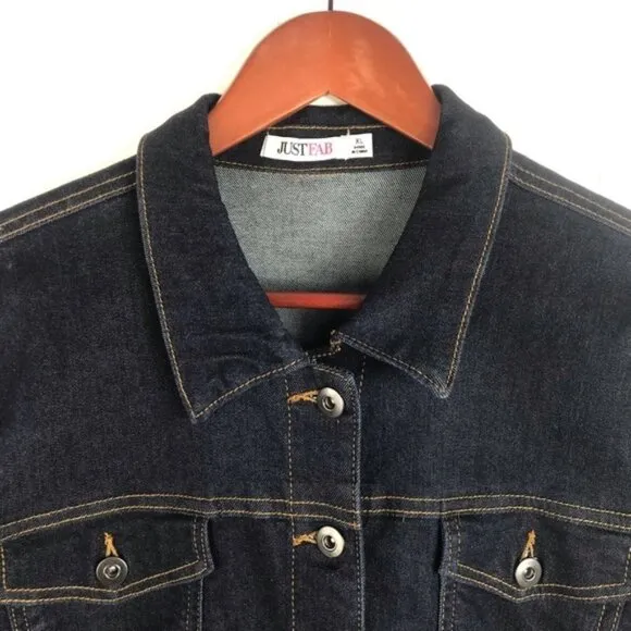 NWT JustFab Classic Denim Jacket Women’s