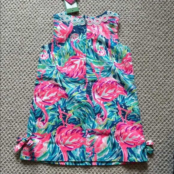 NWT Lilly Pulitzer Girls Classic Shift Dress Flamenco Beach SZ 4