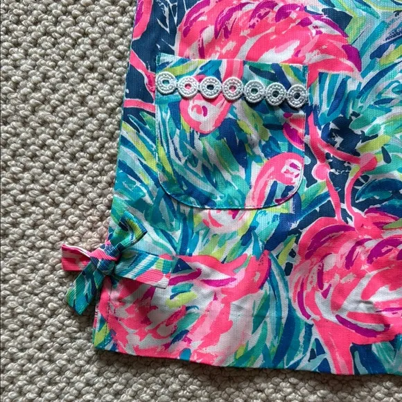 NWT Lilly Pulitzer Girls Classic Shift Dress Flamenco Beach SZ 4