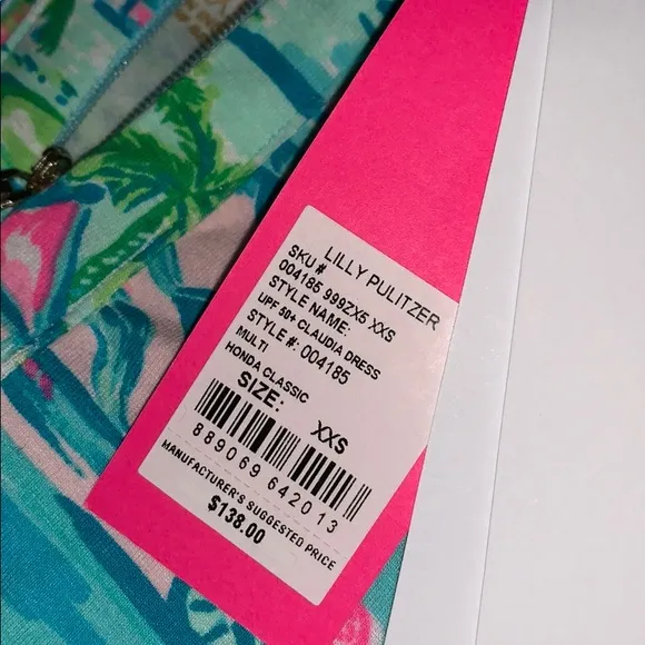 NWT Lilly Pulitzer Honda Classic Claudia Dress XXS