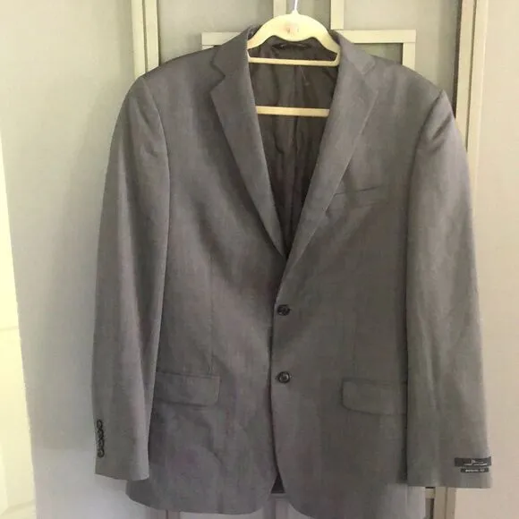 NWT Marc Anthony Gray suit jacket dress jacket modern fit size 40 regular