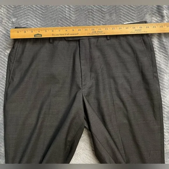NWT Men’s Cremieux Modern Fit Travel Smart Unhemmed Dress Pants 40 Wool Blend