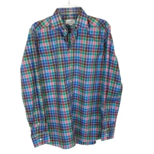 NWT Mens Size Medium ETON Multicolor Check Pattern Button Up Dress Shirt NEW