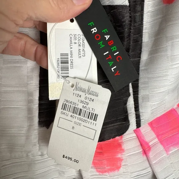 NWT- MILLYCamila Modern Scribble-Print Fit-&amp;-Flare Dress
