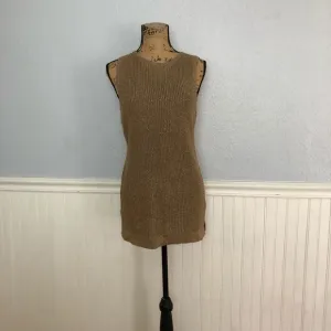 NWT Ralph Lauren Gold Shimmer Metallic Tunic Top Shirt Dress Size M