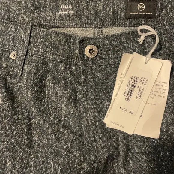 NWT! rare AG by Adriano Goldschmied marbled dress jean/pants size 35 modern slim