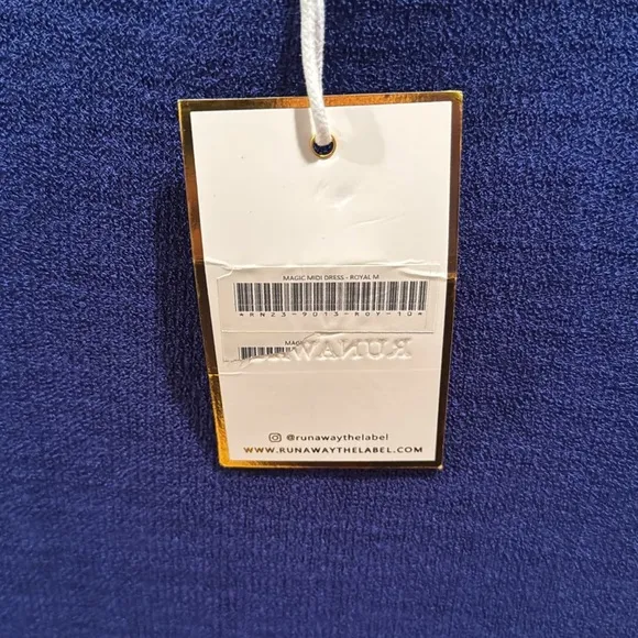 NWT Runway the Label Magic Midi One-Shoulder Dress Medium