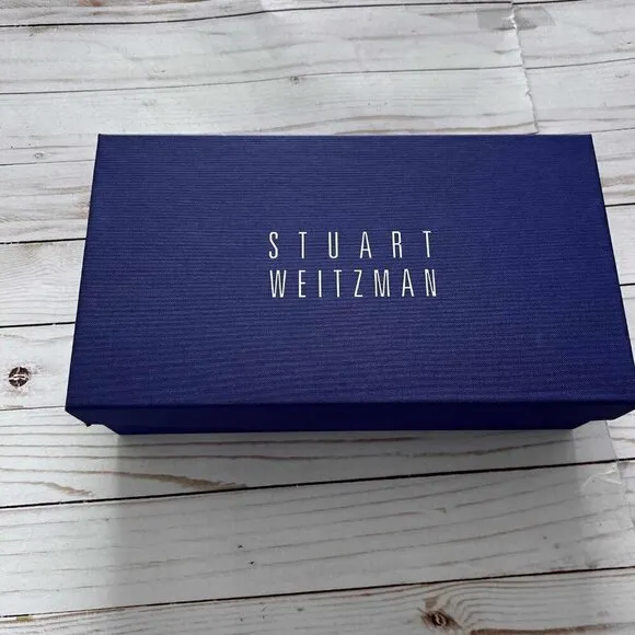 NWT Stuart Weitzman Women's Silk Soft Patent Open Toe Pump Shoes Size 8.5