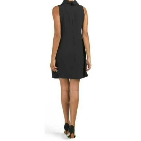 NWT Vince Camuto Drape Neck Cocktail Shift Mini Dress