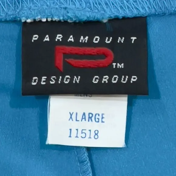 NWT! Vintage 80s Paramount Design Group Turquoise/Red Padded Bike Shorts Mens XL