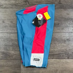 NWT! Vintage 80s Paramount Design Group Turquoise/Red Padded Bike Shorts Mens XL