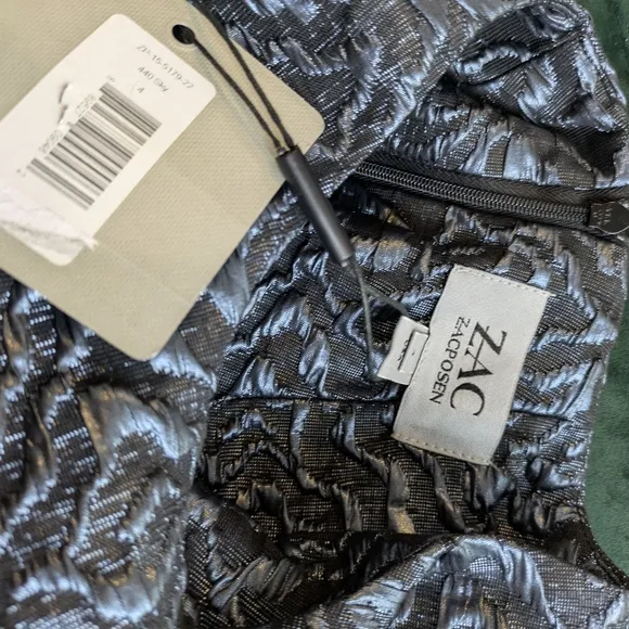Nwt Zac Zac Posen Blue/Gray Patterned Dress