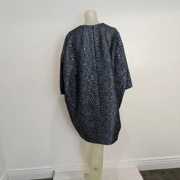 Nwt Zac Zac Posen Blue/Gray Patterned Dress