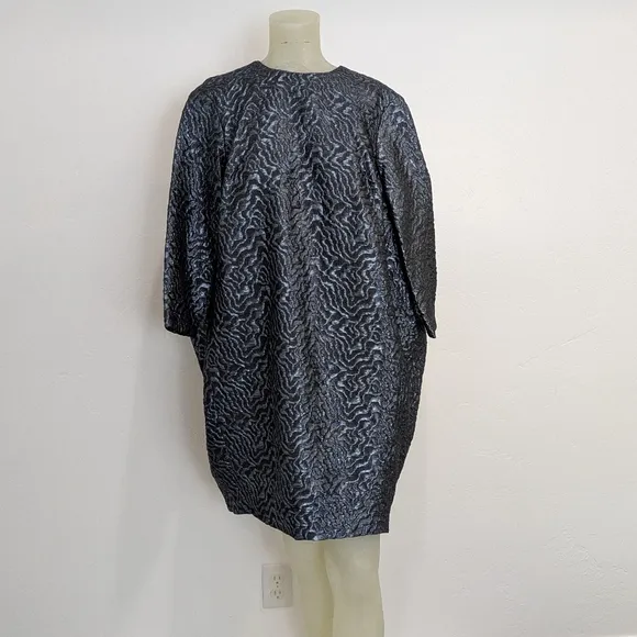 Nwt Zac Zac Posen Blue/Gray Patterned Dress