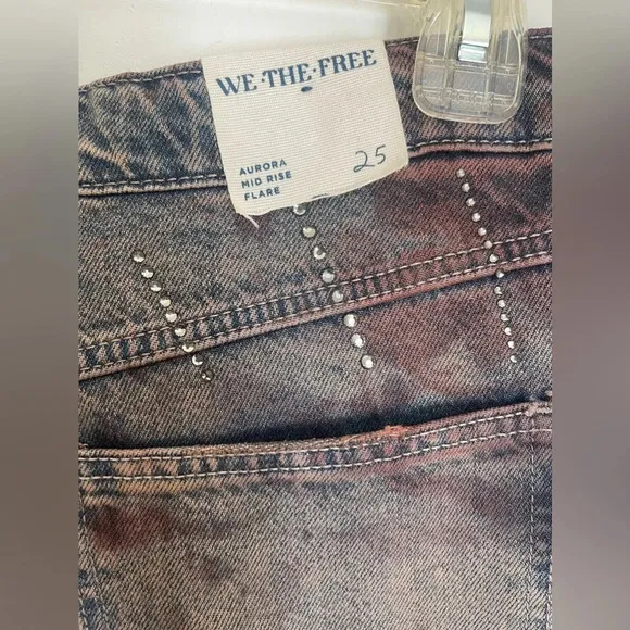NWTO Free People We The Free Aurora Mid Rise Flare