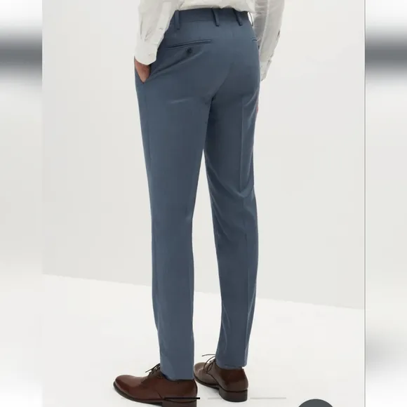 NWT,The Groomsman Suit Men's Dress Pants Light Modern Blue
