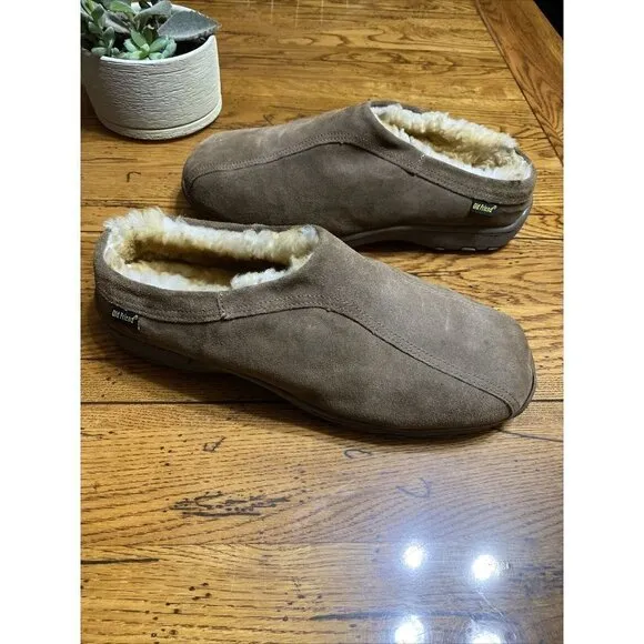 OLD friend mens suede sheep fur lining size 15