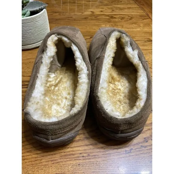 OLD friend mens suede sheep fur lining size 15