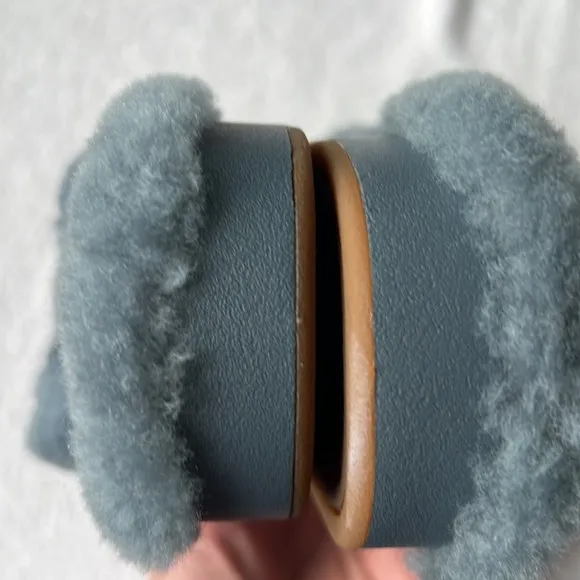 OluKai Kipe’a Heu Genuine Shearling Slide Sandal