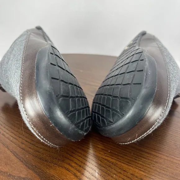 OluKai Mahana Slipper Men's 10 Gray Comfort Quilted Slip On Shoes 10451-6C40