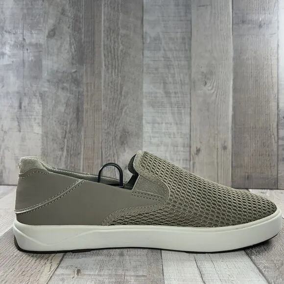 Olukai Men's 9 Lae'ahi Slip On Loafer Sneaker Shoes Mesh Lightweight Clay Sage