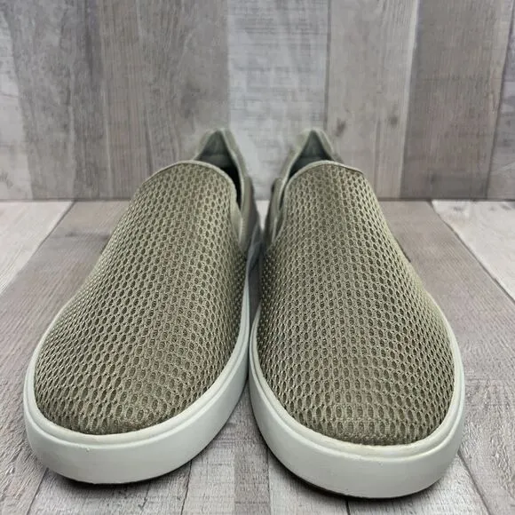 Olukai Men's 9 Lae'ahi Slip On Loafer Sneaker Shoes Mesh Lightweight Clay Sage