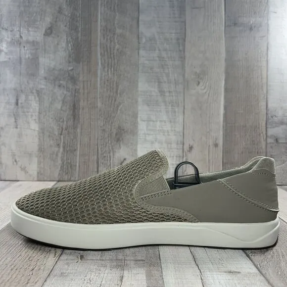 Olukai Men's 9 Lae'ahi Slip On Loafer Sneaker Shoes Mesh Lightweight Clay Sage