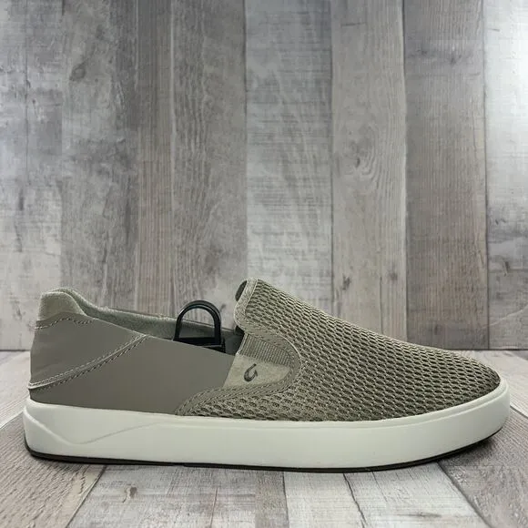 Olukai Men's 9 Lae'ahi Slip On Loafer Sneaker Shoes Mesh Lightweight Clay Sage