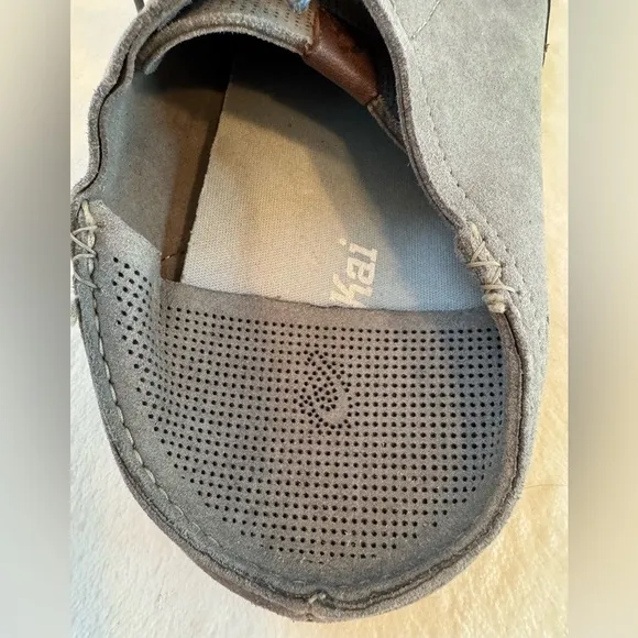 Olukai Men’s Kauwela Lace Shoes in Charcoal Like New Rare Size 9