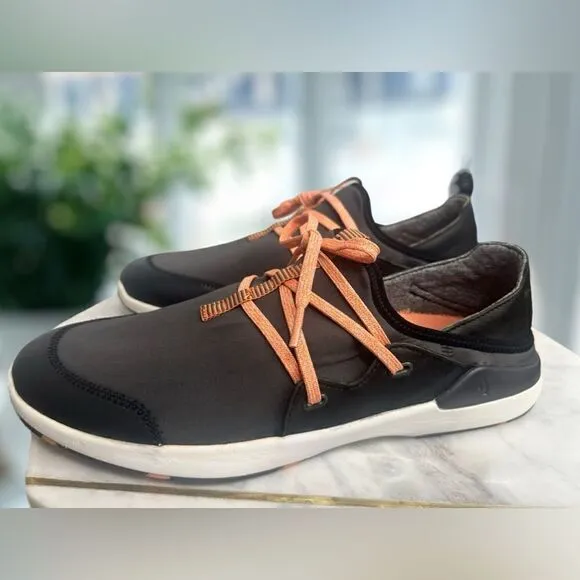 Olukai Miki Li Casual Sneakers Water Shoes Pavement Black 20366-PV40 Women's 11