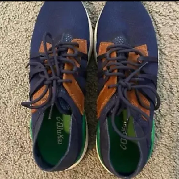Olukai Mio LiMen's Everyday Athletic Shoes navy bamboo men’s size 12