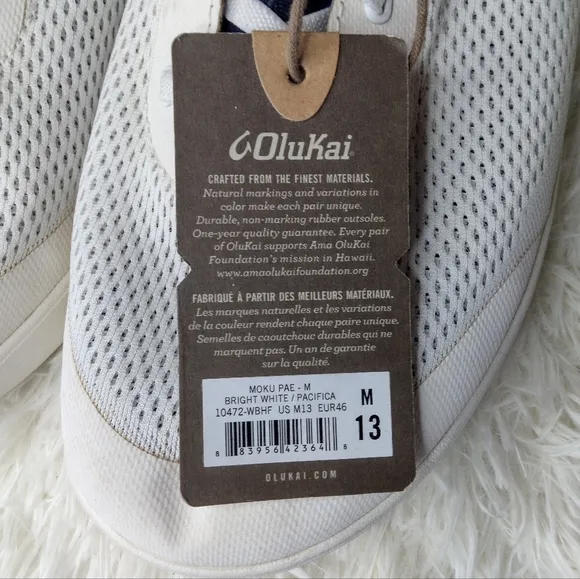 Olukai MOKU PAE Breathable Boat Shoes Size 13