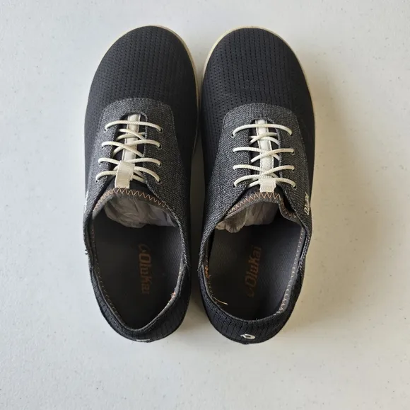 Olukai Nohea Moku Men’s No Tie Boat Shoes 9.5