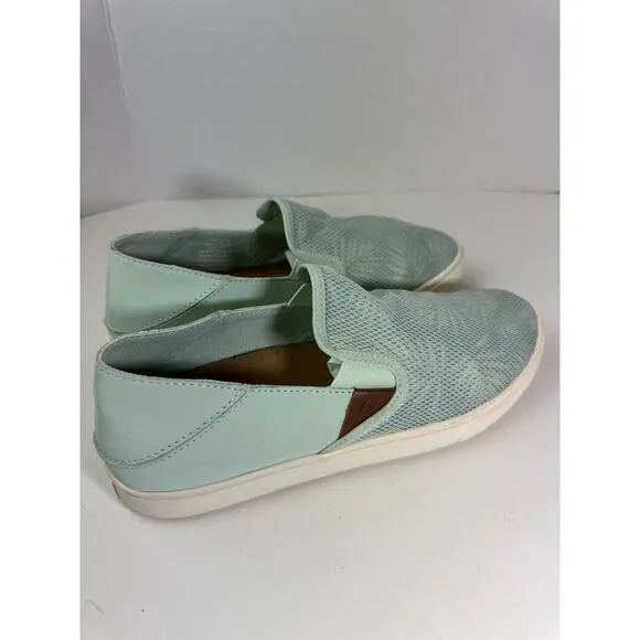 Olukai Pehuea Slip On Mesh Sneakers 20271-3GER Drop in Heel Shoes Womens Size 10