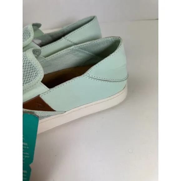 Olukai Pehuea Slip On Mesh Sneakers 20271-3GER Drop in Heel Shoes Womens Size 10