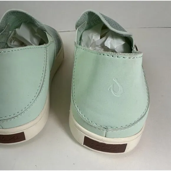 Olukai Pehuea Slip On Mesh Sneakers 20271-3GER Drop in Heel Shoes Womens Size 10