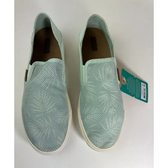 Olukai Pehuea Slip On Mesh Sneakers 20271-3GER Drop in Heel Shoes Womens Size 10