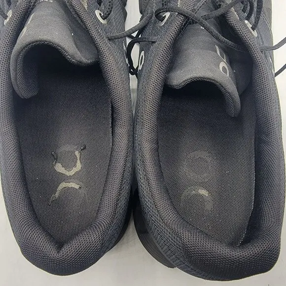 On Cloud 5 Mens 12.5 Triple Black Athletic Shoes Lightweight Breathable Casual