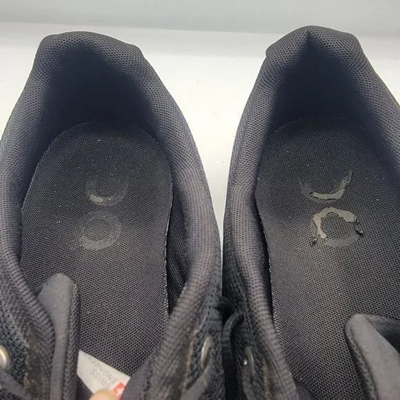 On Cloud 5 Mens 12.5 Triple Black Athletic Shoes Lightweight Breathable Casual
