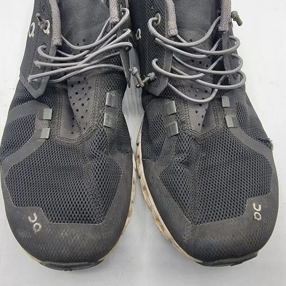On Cloud Mens 11.5 Running Shoes Black Comfort Breathable Lightweight